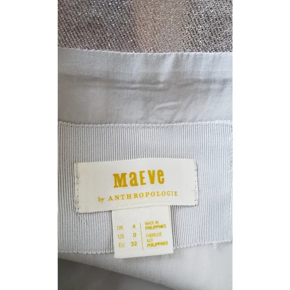 Anthropologie Maeve Metallic Mini Skirt - Picture 8 of 9